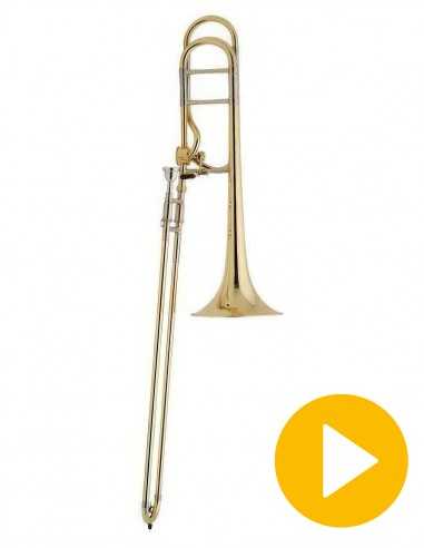 Trombón Tenor Sib/Fa Bach 42A Lacado