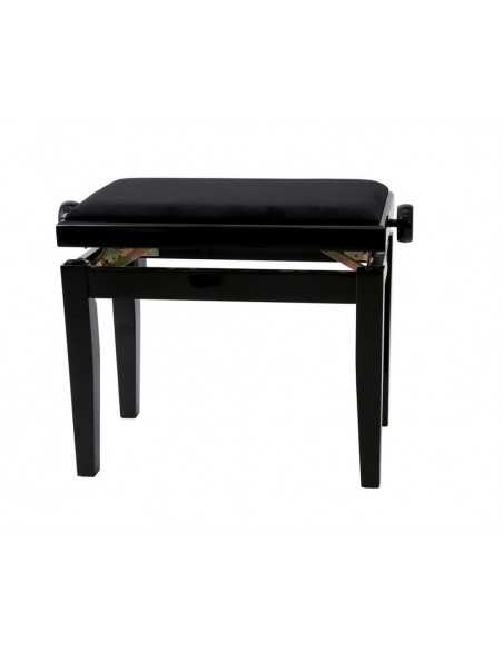 Banqueta Piano Deluxe Negro Brillante