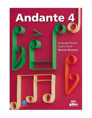 Andante. 4. Cuarto Curso + CD Nueva Ed. Roncero, V.