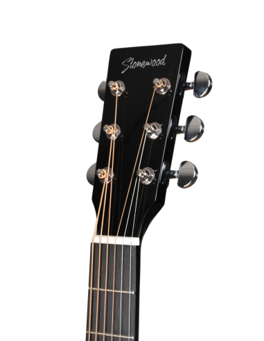 Guitarra Acústica Electrificada Stonewood Tipo OM Fischman GT2 Tobacco Sunburst