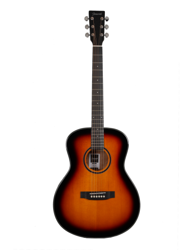 Guitarra Acústica Electrificada Stonewood Tipo OM Fischman GT2 Tobacco Sunburst