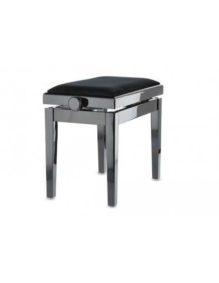 Banqueta Piano Deluxe Negro Brillante