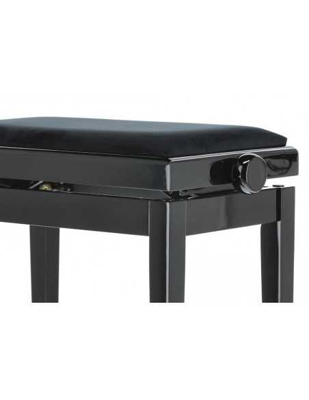 Banqueta Piano Deluxe Negro Brillante