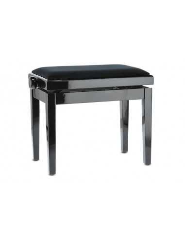 Banqueta Piano Deluxe Negro Brillante