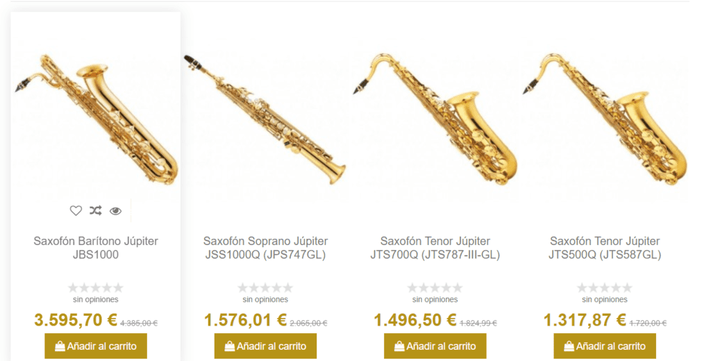 saxofones Jupiter