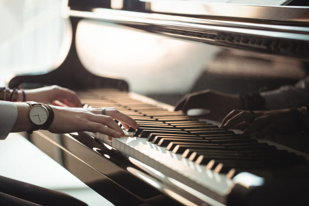 partes del teclado del piano