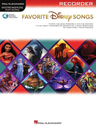 Favorite Disney Songs para Flauta Dulce, Audio Online