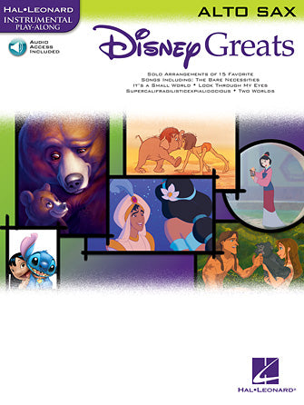 Disney Greats para Saxofon Alto, Audio Online. Varios.