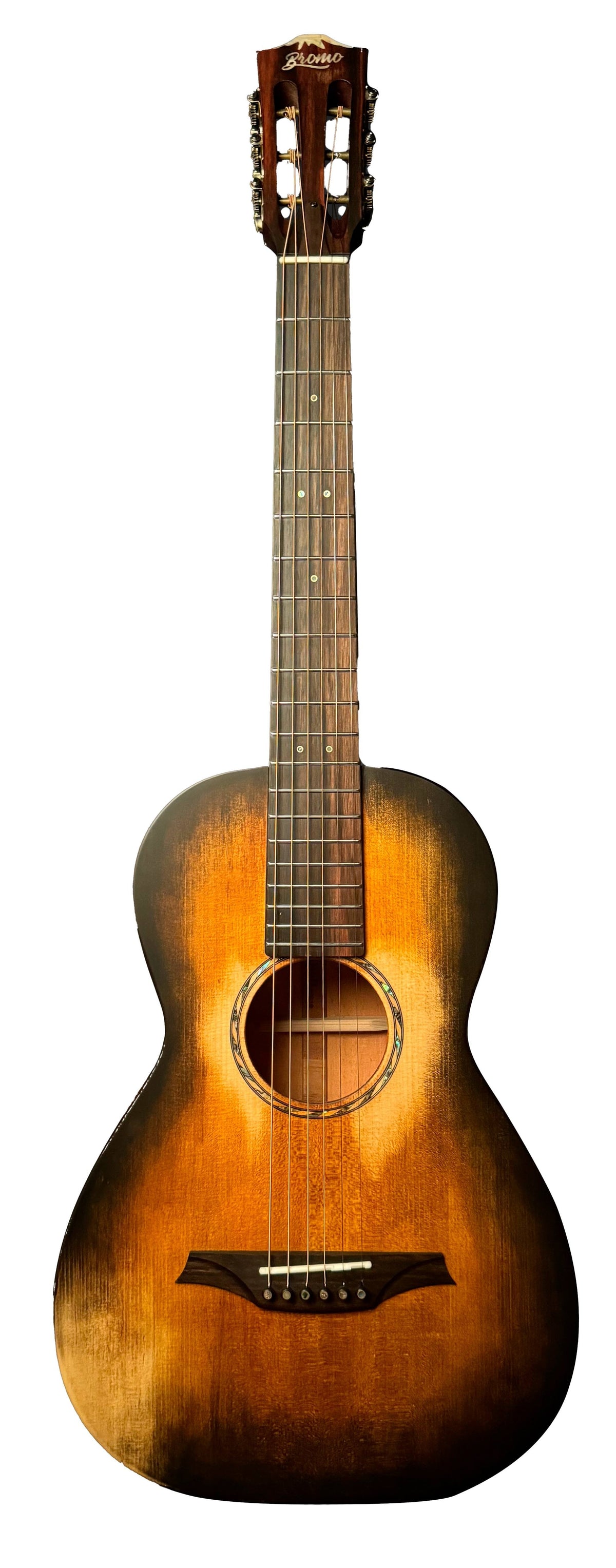 Guitarra Acustica Parlor Bromo Rocky Mountain All Solid Historic Sunburst BAR6H-HS - vista 4