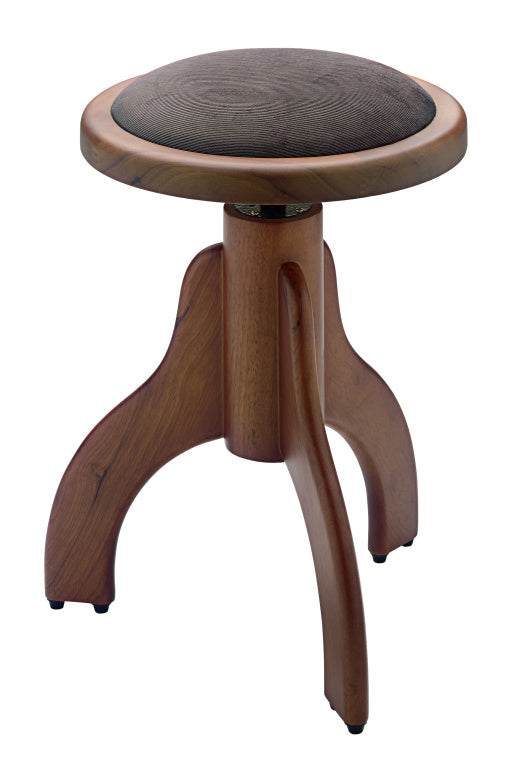 Taburete Piano Stagg Redondo Nogal Mate Tapa Terciopelo Marron PS35 WNM VBR_01