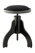 Taburete Piano Stagg Redondo Negro Mate Tapa Terciopelo Negro PS35 BKM VBK_01