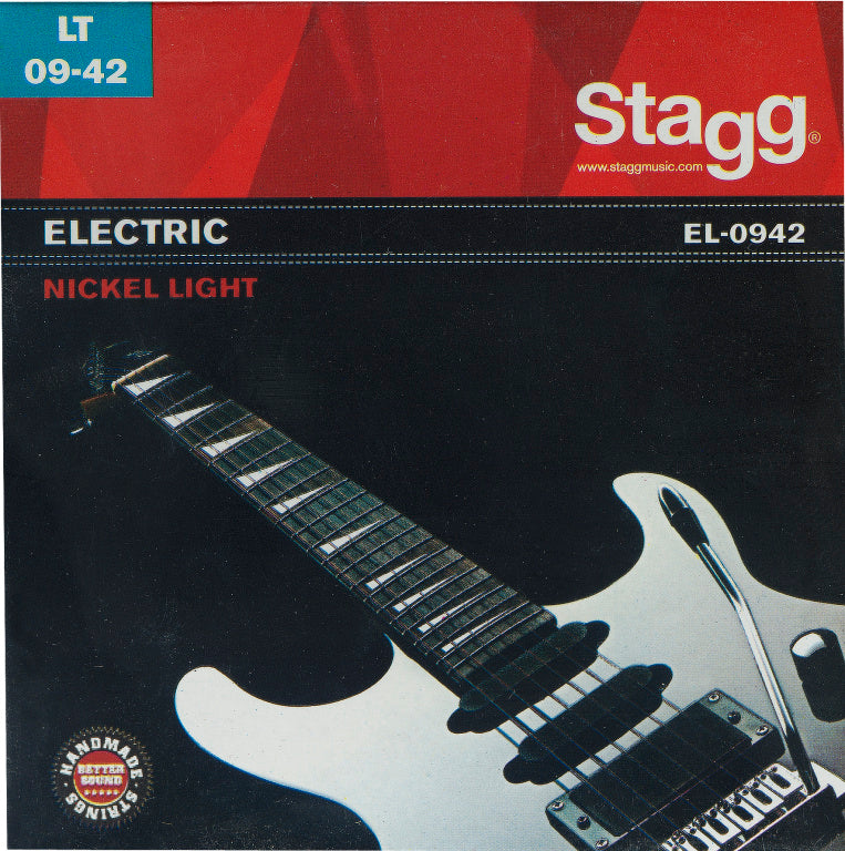 Juego Cuerdas Guitarra Electrica Stagg Acero Niquelado 09-42 EL-0942_01