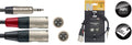 Cable Microfono Stagg XLR - Mini Jack 1m N-Series NYC1/MPS2XMR