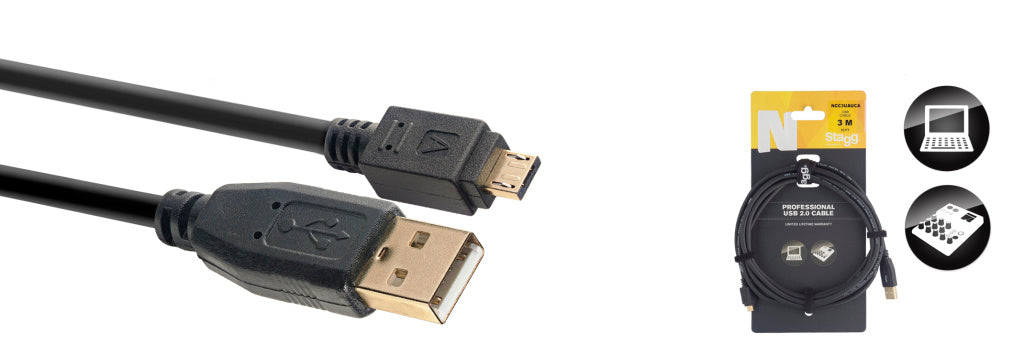 Cable USB Stagg USB 3m N-Series NCC3UAUCA