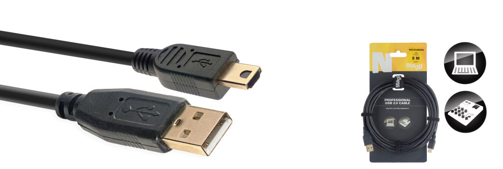 Cable USB Stagg USB 5m N-Series NCC5UAUNA