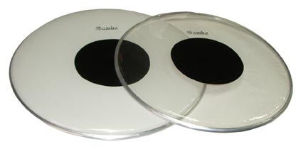 Parche Batidor Samba 35.6 cm/14" con Punto Negro 1094SM