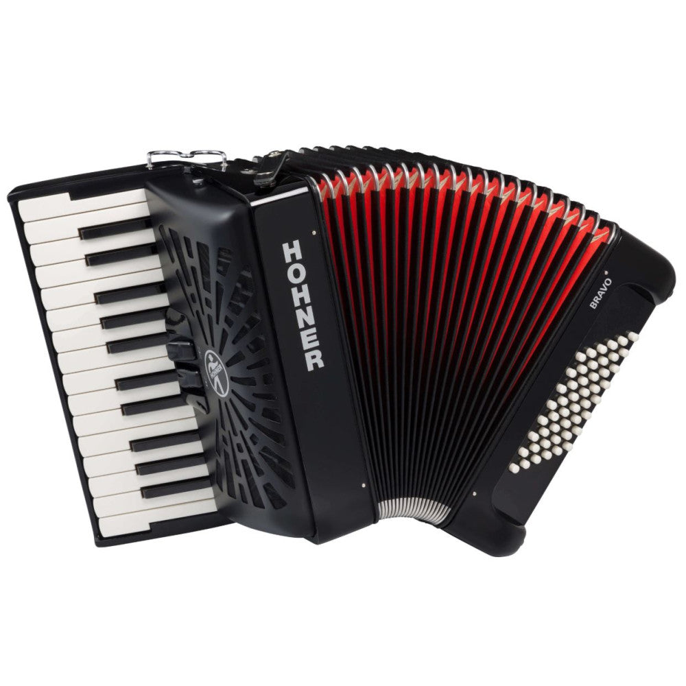 Acordeón Hohner Bravo II 48 A16521 Negro