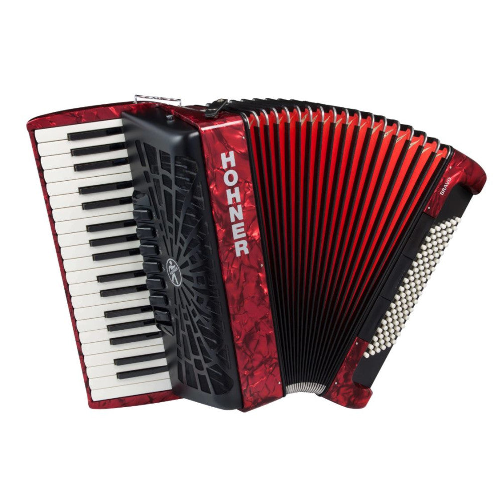 Acordeón Hohner Bravo III 120 A40831 Rojo