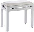 Banqueta Piano Stagg Blanco Brillo Tapa Vinilo Blanco PB39 WHP SWH_01