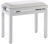 Banqueta Piano Stagg Blanco Brillo Tapa Vinilo Blanco PB39 WHP SWH
