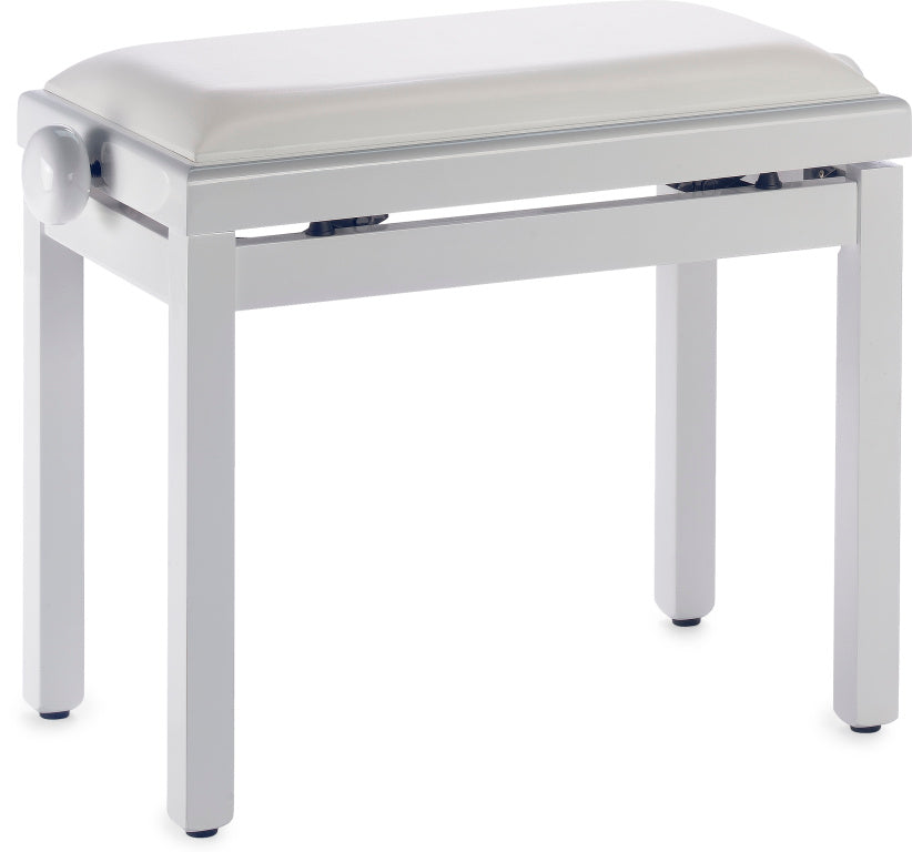 Banqueta Piano Stagg Blanco Brillo Tapa Vinilo Blanco PB39 WHP SWH_01