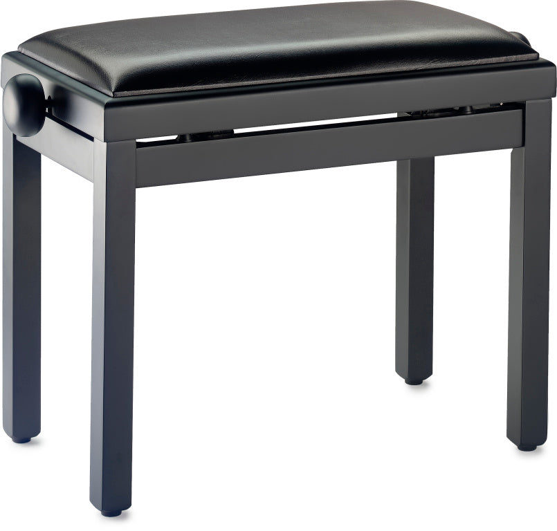 Banqueta Piano Stagg Negro Mate Tapa Vinilo Negro PB39 BKM SBK_01