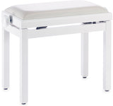 Banqueta Piano Stagg Blanco Mate Tapa Vinilo Blanco PB39 WHM SWH