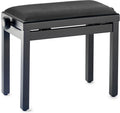 Banqueta Piano Stagg Negro Mate Tapa Terciopelo Negro PB39 BKM VBK_01
