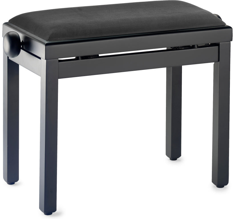 Banqueta Piano Stagg Negro Mate Tapa Terciopelo Negro PB39 BKM VBK_01