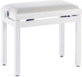 Banqueta Piano Stagg Blanco Mate Tapa Terciopelo Blanco PB39 WHM VWH_01