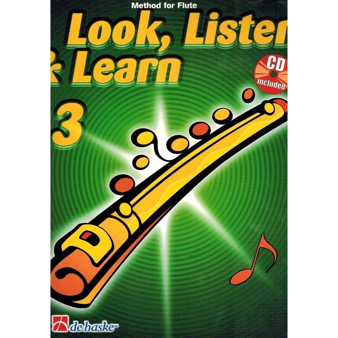 Escuchar, Leer, Tocar Flauta Travesera 3 - Edicion en Ingles - De Haske