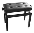 Banqueta Piano Stagg Chesterfield Negro Brillo Tapa Vinilo Negro PB43 BKP SBK_01