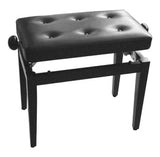 Banqueta Piano Stagg Chesterfield Negro Brillo Tapa Vinilo Negro PB43 BKP SBK