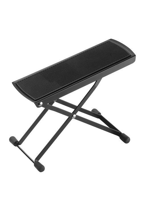 Banquito Apoyapie Guitarra Stagg Plegable Metal Negro FOSQ1_01