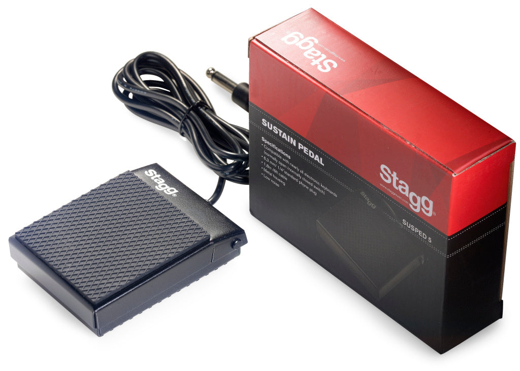 Pedal Sustain Stagg Teclado y Piano Digital Selector Polaridad SUSPED5_01
