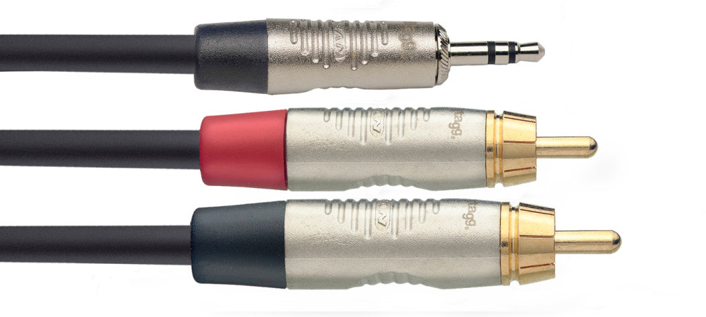 Cable Microfono Stagg RCA 6m N-Series NYC6/MPS2CMR