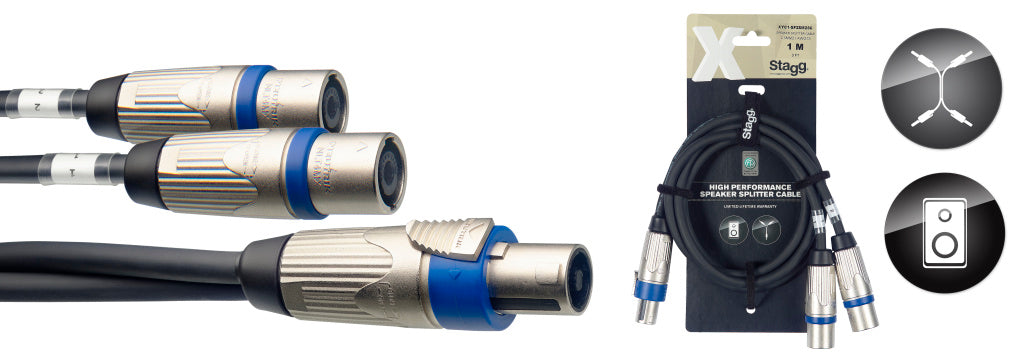 Cable Altavoz Stagg Speakon 1m XYC1-SF2SM25C