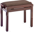 Banqueta Piano Stagg Caoba Brillo Tapa Terciopelo Marron PB39 MHP VBR_01
