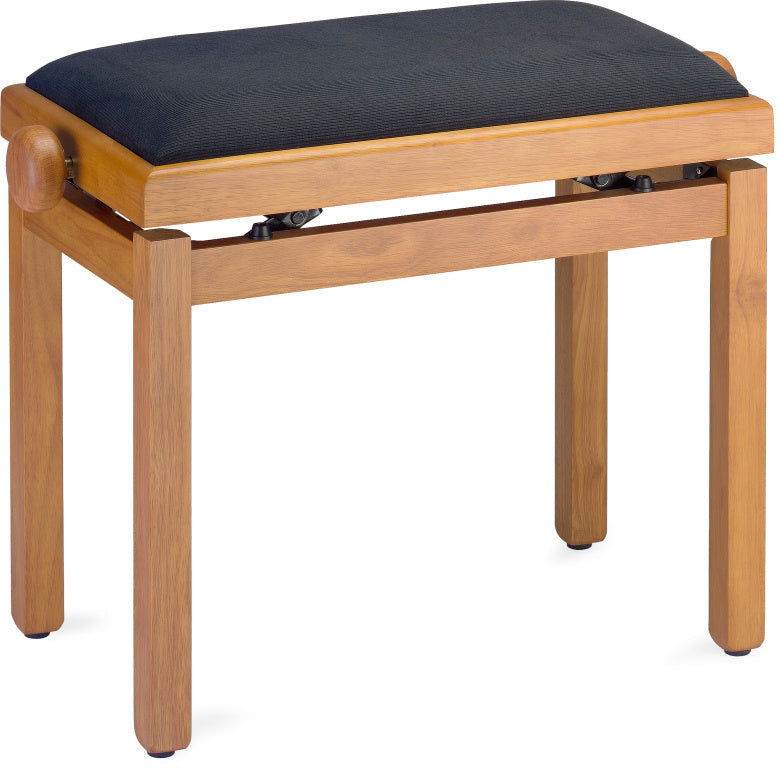 Banqueta Piano Stagg Roble Mate Tapa Terciopelo Negro PB39 OAKM VBK_01