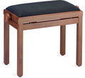 Banqueta Piano Stagg Nogal Claro Mate Tapa Terciopelo Negro PB39 WNLM VBK_01