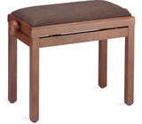 Banqueta Piano Stagg Nogal Claro Mate Tapa Terciopelo Marron PB39 WNLM VBR