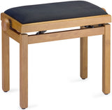 Banqueta Piano Stagg Natural Mate Tapa Terciopelo Negro PB39 NATM VBK