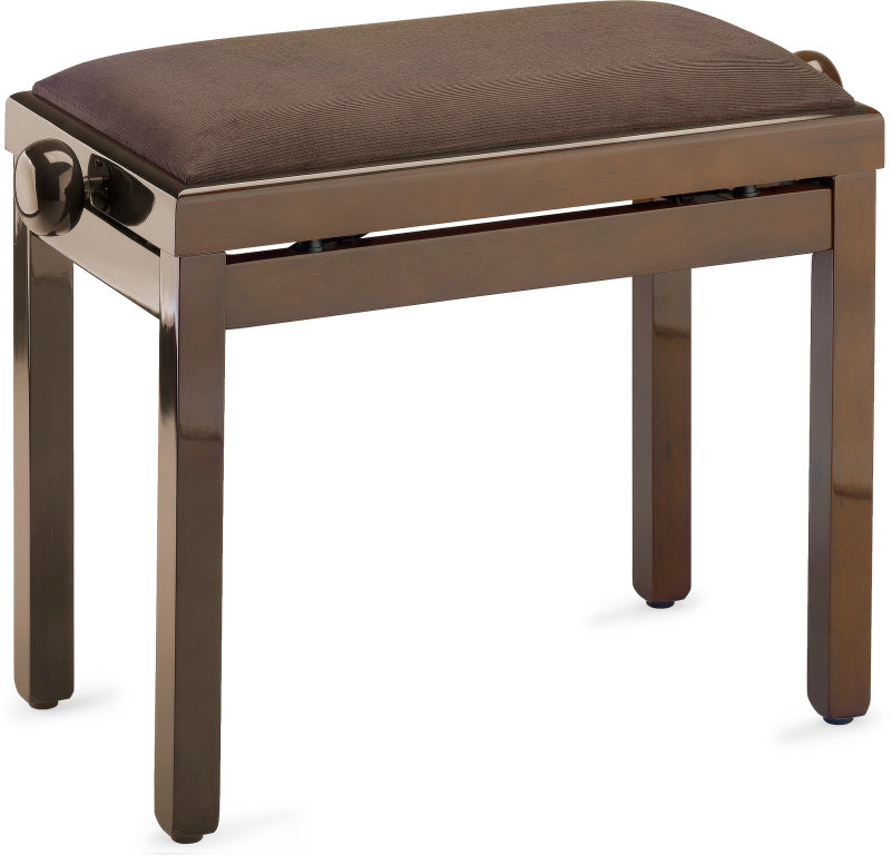 Banqueta Piano Stagg Nogal Brillo Tapa Terciopelo Marron PB39 WNP VBR_01