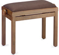 Banqueta Piano Stagg Nogal Mate Tapa Terciopelo Marron PB39 WNM VBR_01