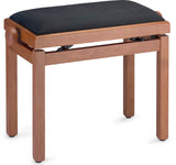 Banqueta Piano Stagg Cerezo Mate Tapa Terciopelo Negro PB39 CHM VBK