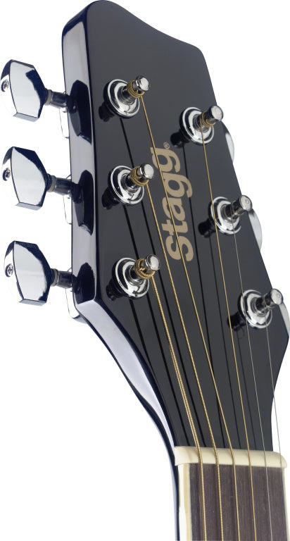 Guitarra Electroacustica Stagg Negra - vista 2