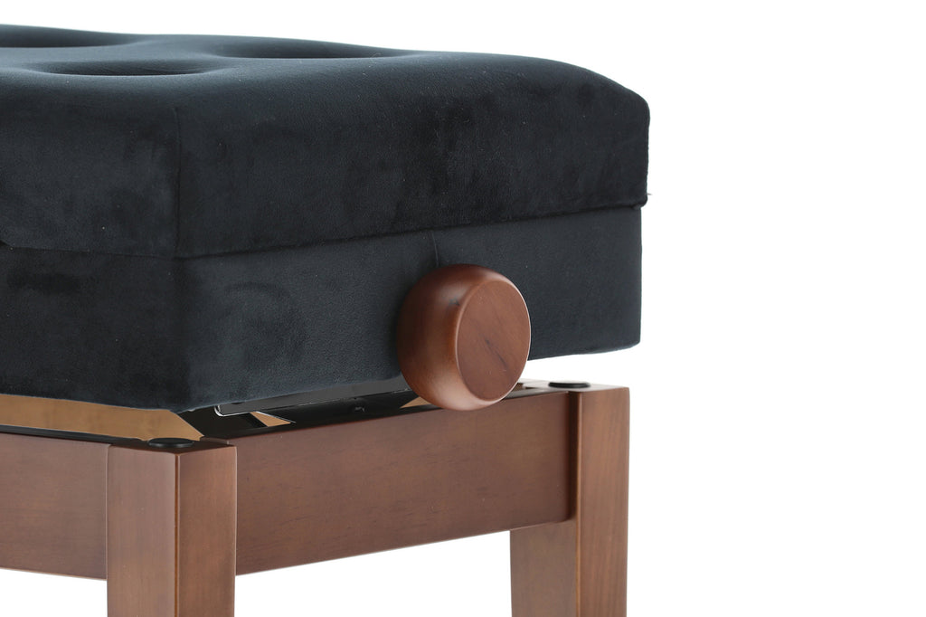 Banqueta Piano GEWA Deluxe Compartment Nogal Mate
