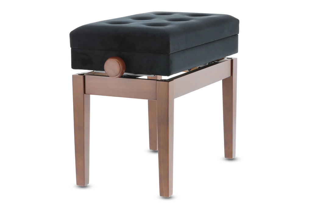 Banqueta Piano GEWA Deluxe Compartment Nogal Mate