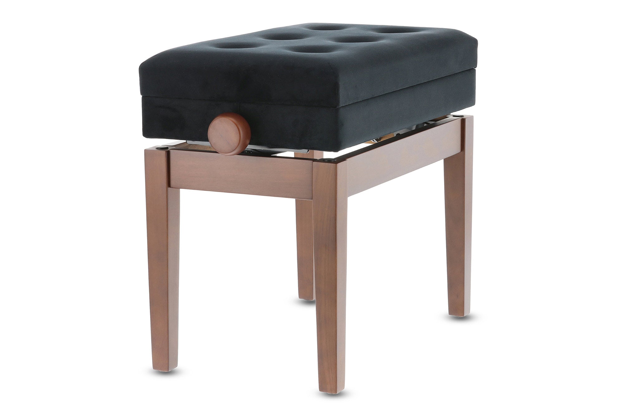 Banqueta Piano GEWA Deluxe Compartment Nogal Mate