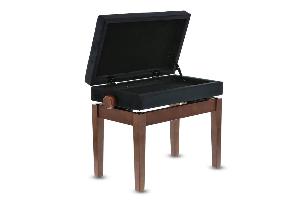 Banqueta Piano GEWA Deluxe Compartment Nogal Mate